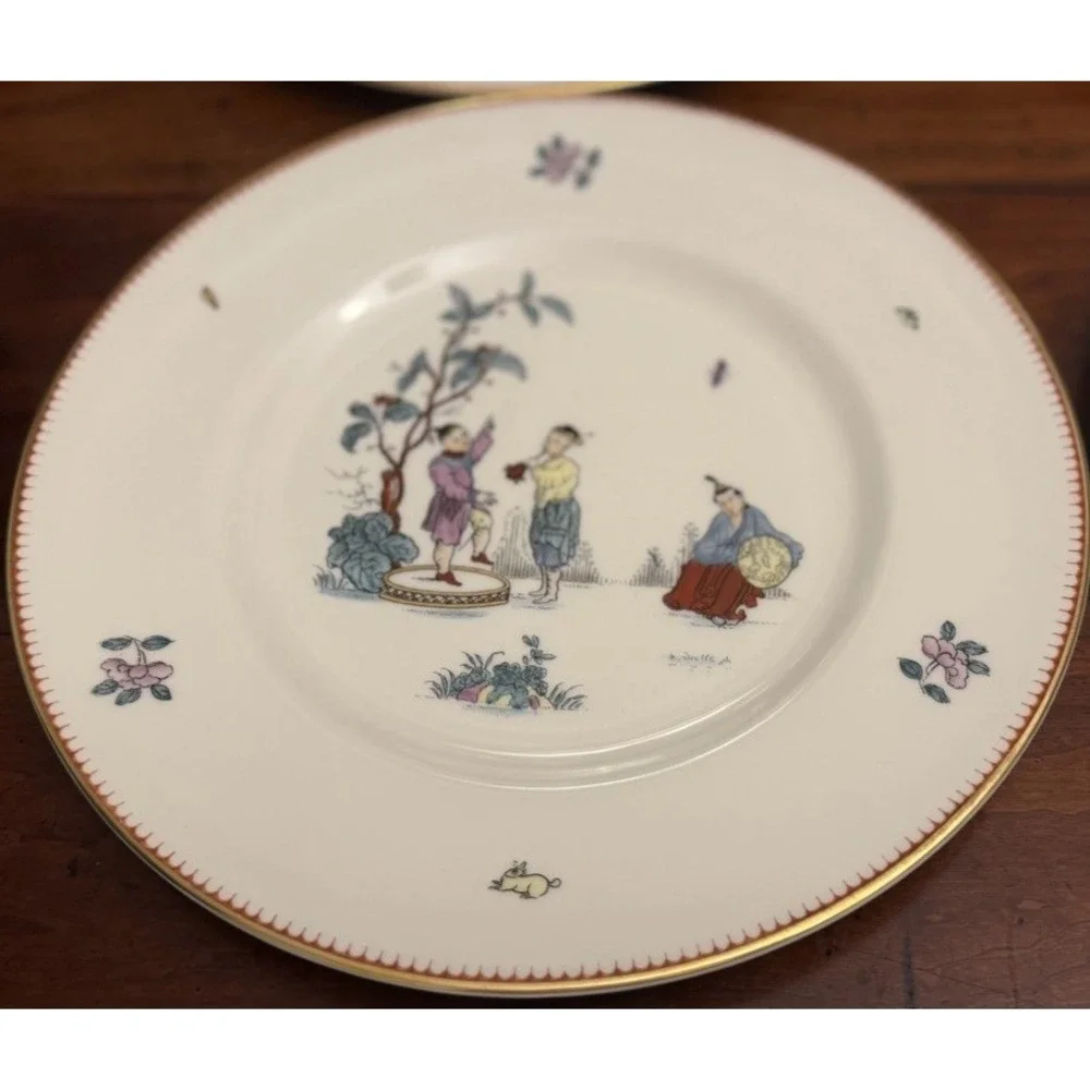 84pc Royal Worcester Early Worcester China Reproduction Chinoiserie Dinner Set